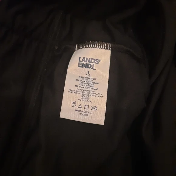 Lands End black fold over bikini bottom size Small 6-8 - Picture 5 of 6